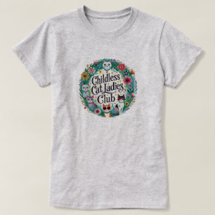 Kinderloser Cat Ladys Club T-Shirt