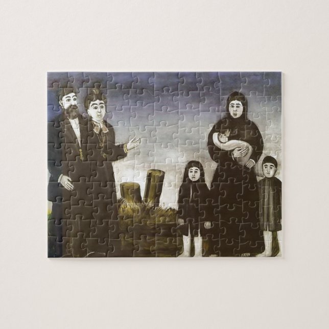 Kinderloser Millionär durch Niko Pirosmani Puzzle (Horizontal)