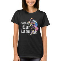 Kinderloses Cat Lady Shirt, Politisch-demokratisch