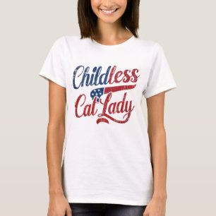 Kinderloses Cat Lady Shirt, politisch T-Shirt