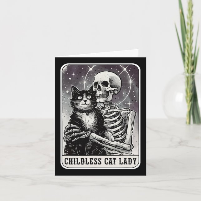 Kinderloses Cat Lady Vintages Tarot Karte (Vorderseite)