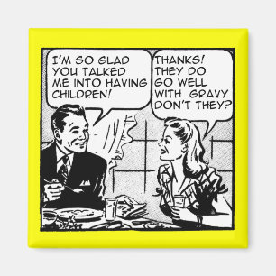 Kinderlustigen Retro Kühlschrankmagnet-Spaß habe Magnet