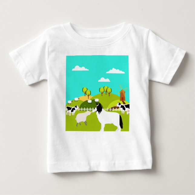 Kindermädchen Baby T-shirt (Vorderseite)