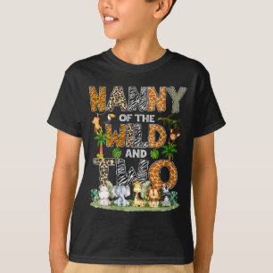Kindermädchen der Wildnis und zwei Zoo-Safari-Dsch T-Shirt