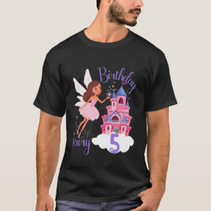 Kindermädchen Geburtstagsparty 5 Jahre alt Birthd  T-Shirt