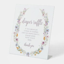 Kindermädchen-Gewinnspiel der Violett-Wildblume Sockelschild