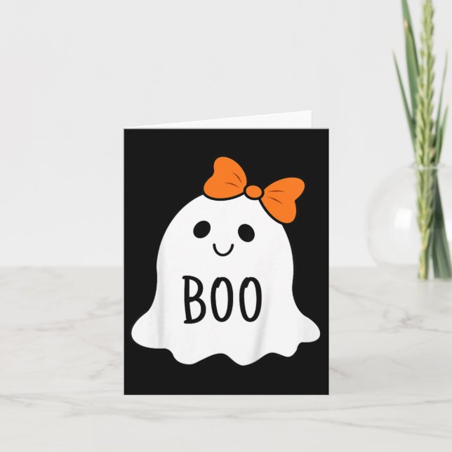Kindermädchen Halloween-Bootspinner mit einer Bowl Karte (Vorderseite)