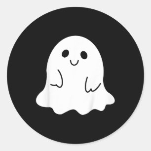 Kindermädchen Halloween-Bootspinner mit einer Bowl Runder Aufkleber