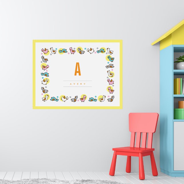Kindermädchen Kindermädchen Kinderzimmer Wand an W Poster (Kinderzimmer 1)
