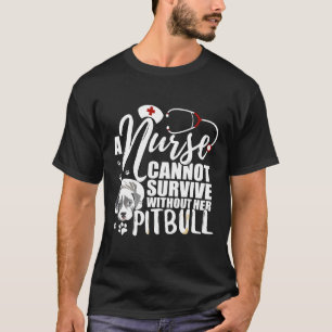 Kindermädchen Mama Pitbull Pflegegeschenk für Frau T-Shirt