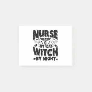 Kindermädchen nach Tag Hexe nach Nacht-Nurse-Hallo Post-it Klebezettel