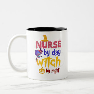 Kindermädchen nach Tag Hexe nach Nacht Vintagen Ha Zweifarbige Tasse