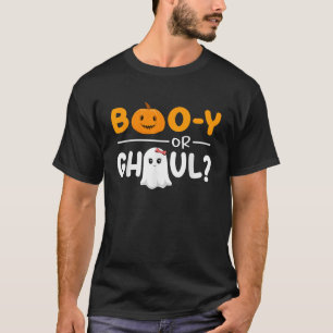 Kindermädchen oder Ghoul Gender Reveal Halloween-K T-Shirt