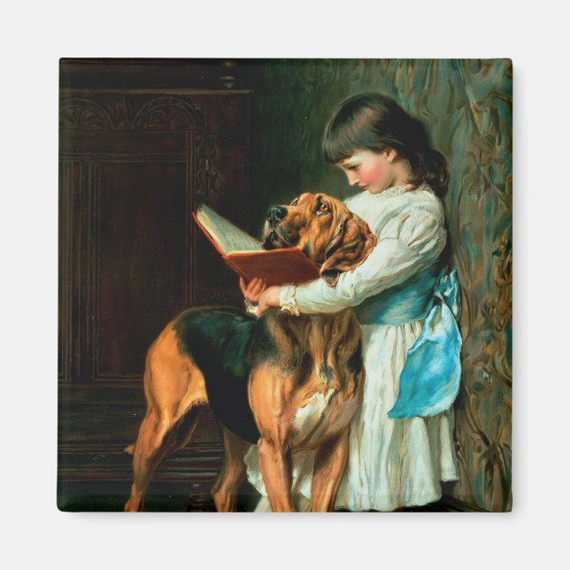 Kindermädchen oder obligatorische Bildung Magnet (Vorne)