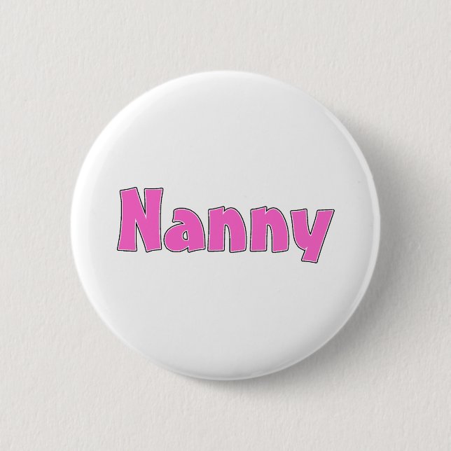 Kindermädchen (Rosa) Button (Vorderseite)