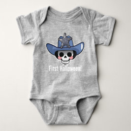 Kindermädchen, Skeleton Cowboy Bodysuit Baby Strampler