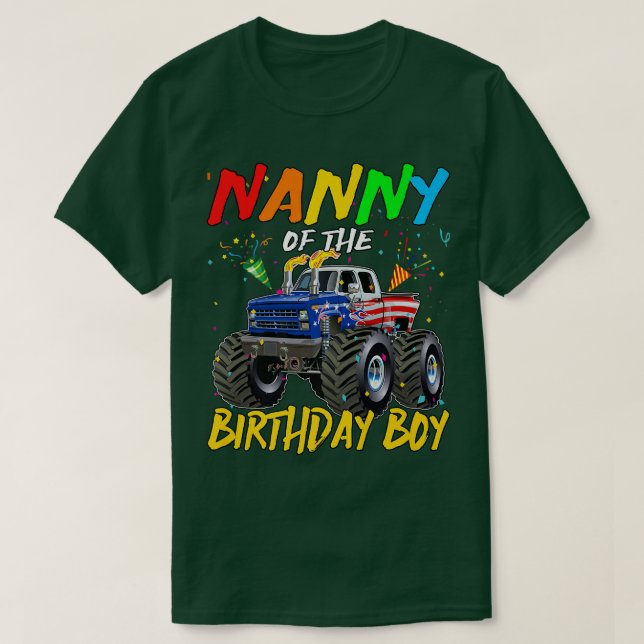 Kindermädchen Truck Geburtstag Teil T-Shirt (Design vorne)