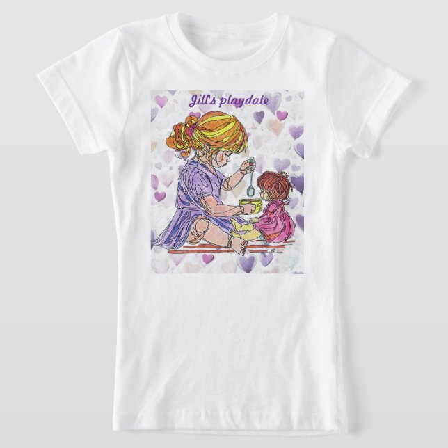 Kindermädchen und Babydoll T - Shirt (Ablage )