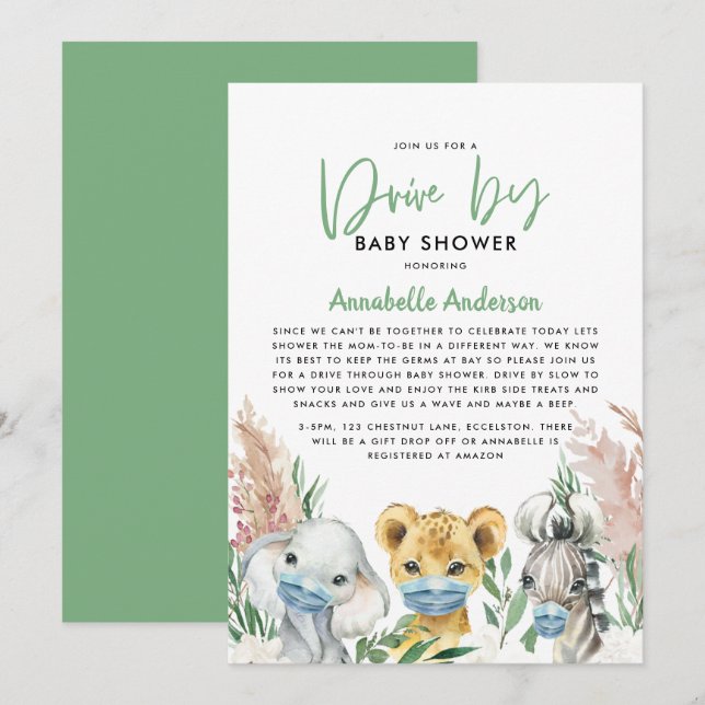 Kindermaske-Laufwerk des süßen Tiers (Vorne/Hinten)