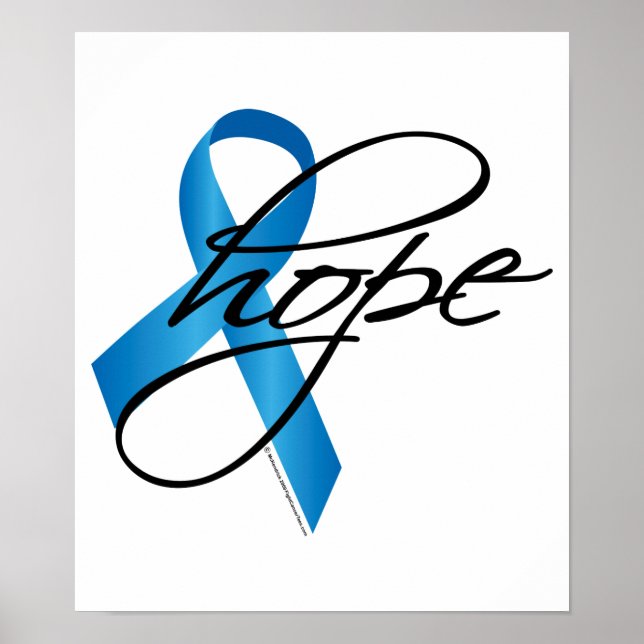 Kindermissbrauch Ribbon Hope Poster (Vorne)