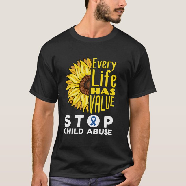Kindermissbrauchsbewusstsein T-Shirt (Vorderseite)
