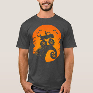 Kindermonster Truck Bat Kleinkinder Halloween Kost T-Shirt