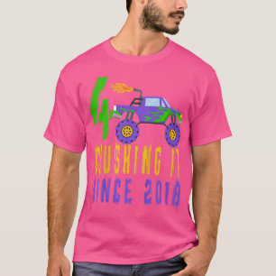 Kindermonster Truck Geburtstagsparty - 4 Jahre alt T-Shirt