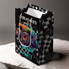 Kindermonster Truck Kundgebung Geburtstagsparty Mittlere Geschenktüte