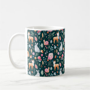 Kindermuster in Aquarelltechnik. Fee Kaffeetasse