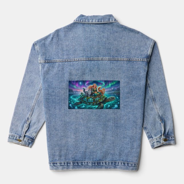Kindern T-Shirt Jeansjacke (Rückseite)