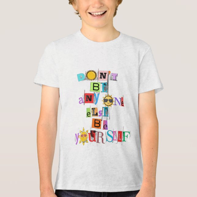Kindern T-Shirt Sommer  Tri-Blend Shirt (Vorderseite)