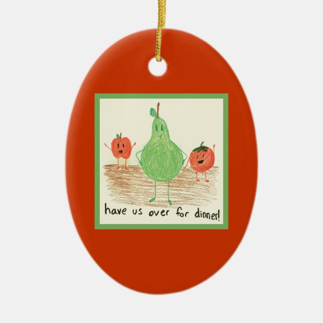 Kindernahrungsmittel Keramik Ornament (Vorne)