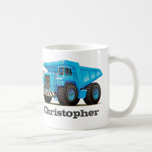 KinderName-Bau-Kipper-LKW Kaffeetasse
