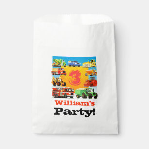 KinderName-Bau-LKW-Geburtstags-Party Geschenktütchen
