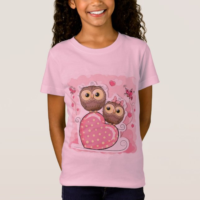 Kinderniedlicher Eule T - Shirtentwurf T-Shirt (Vorderseite)