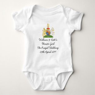 Kinderoutfit der Royal Wedding Blume Baby Strampler