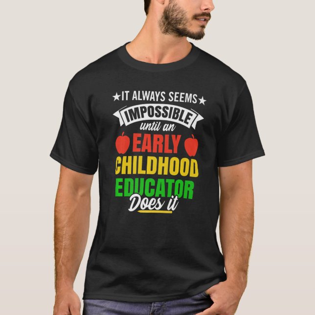 Kinderpädagogin Bildung Kinderg T-Shirt (Vorderseite)