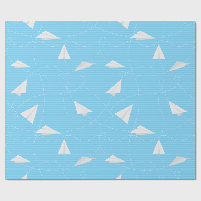 Kinderpapierflugzeug-Packpapier Geschenkpapier (Flach)