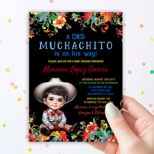 Kinderparty für kleines Charro-Baby Einladung