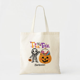 Kinderpersonaliertes Halloween-Trick-or-Treat-Set Tragetasche