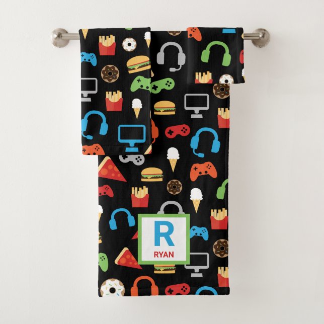 Kinderpersonalisiertes Badhandtuch Set (Insitu)