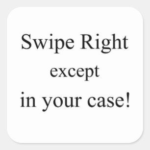 Kinderpfropfen, rechts abwischen quadratischer aufkleber