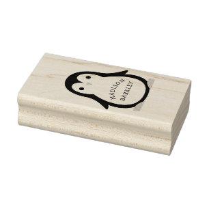 Kinderpinguin Niedlich Gummistempel