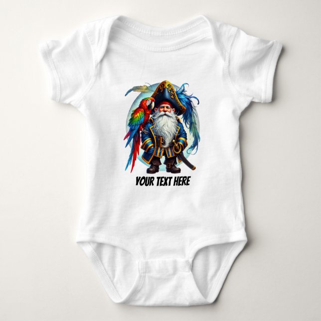 Kinderpirat individuell anpassbar baby strampler (Vorderseite)