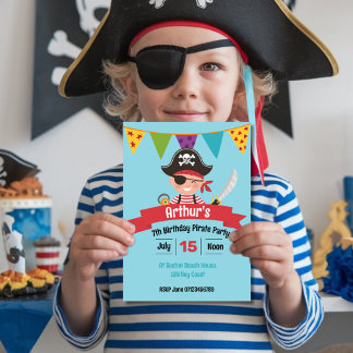 Kinderpirat-Party lädt zum Schaukeln ein Einladung