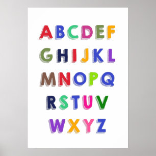 Kinderplakat, Alphabet für Kinder Poster