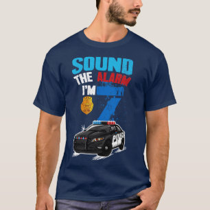 Kinderpolizei 7. Geburtstag Gift Boy Sound der Ala T-Shirt