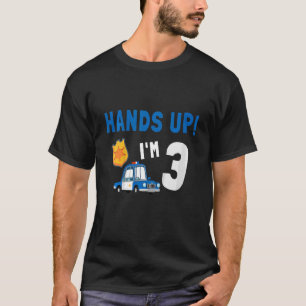 Kinderpolizei Auto 3. Geburtstag 3 Jahre alt Gebur T-Shirt