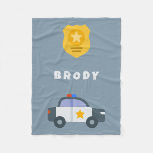 Kinderpolizei - Blanket - Personalisierter Name Bl Fleecedecke
