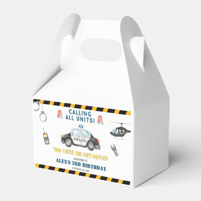 Kinderpolizei Geburtstagspartei befürwortet Gesche Geschenkschachtel (Vorderseite)